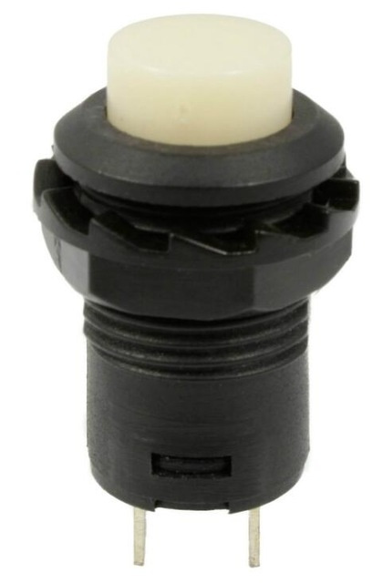 Otronic Bouton poussoir | instant - pouls | 14x20 trou rond 12mm | Blanc