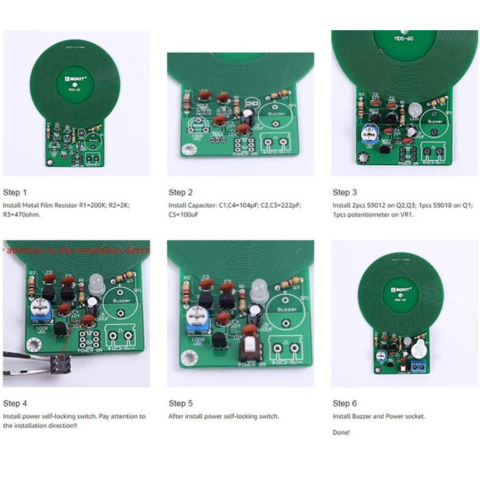 Otronic Détecteur de métaux - Kit de soudure DIY pour débutants - STEM Education