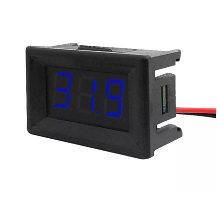 Otronic Voltmeter DC 3.5V-30V - Blue, 0.56 inch, Flush-mounted