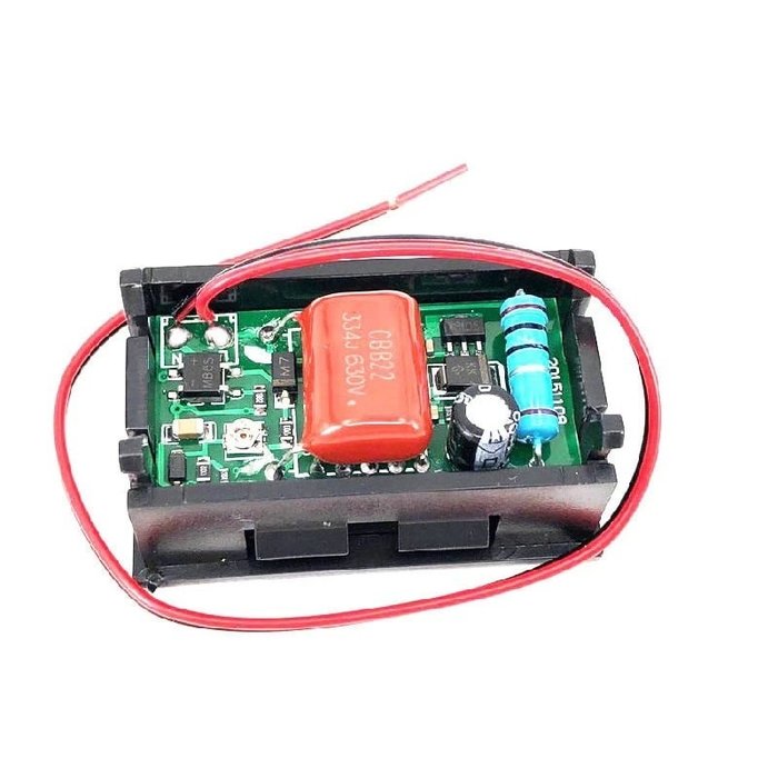 Otronic Voltmètre AC 70V - 500V, Rouge, 0,56 pouce, 2 fils