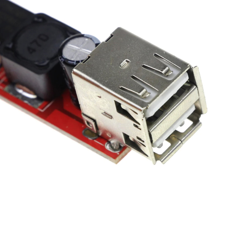 Otronic DC-DC-Abwärtswandler mit doppeltem USB-Anschluss (LM2596) – von 6–40 V auf 5 V, 3 A