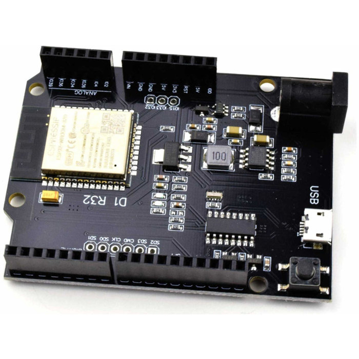 Otronic Carte de développement WeMos D1 R32 ESP32 4Mb WiFi Bluetooth Dual Core format Arduino Uno R3