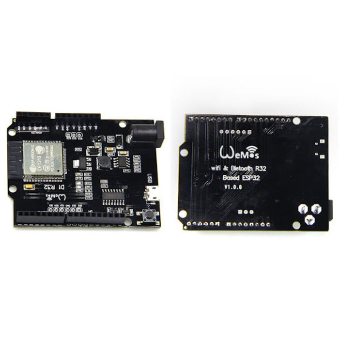 Otronic Carte de développement WeMos D1 R32 ESP32 4Mb WiFi Bluetooth Dual Core format Arduino Uno R3