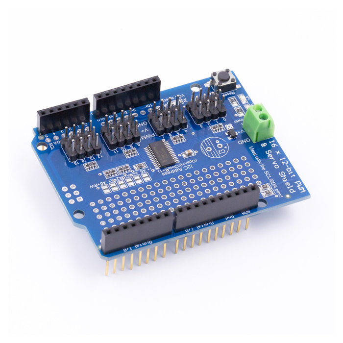 Otronic 16-kanaals 12-bit PWM en Servo shield met I2C interface voor Arduino UNO R3