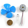 Otronic Windgenerator DC motor set met propeller 60 mm