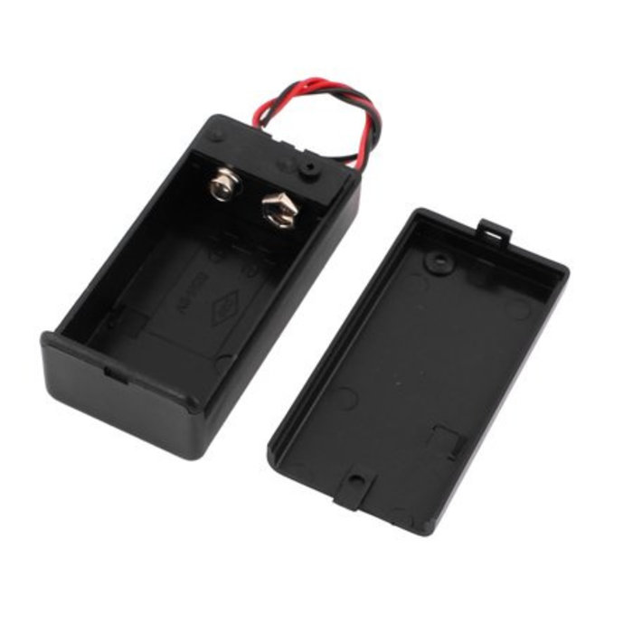 Otronic 9V batterijhouder met AAN UIT tuimelschakelaar 9 volt met deksel