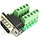 DB9 Male 9Pin Plug Breakout Borniers Board - RS232