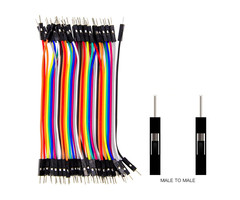 Otronic Dupont-Überbrückungskabel, 40 Stück (Stecker-Stecker), 10 cm Drahtbrücken für Steckbrett