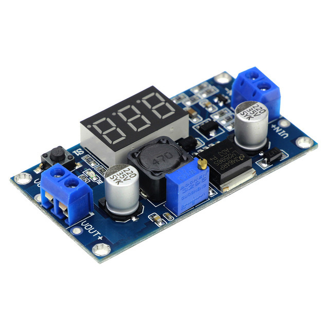 Otronic LM2596S Instelbare Step-Down 4-40V -> 1.25-37V met onboard Voltmeter Display