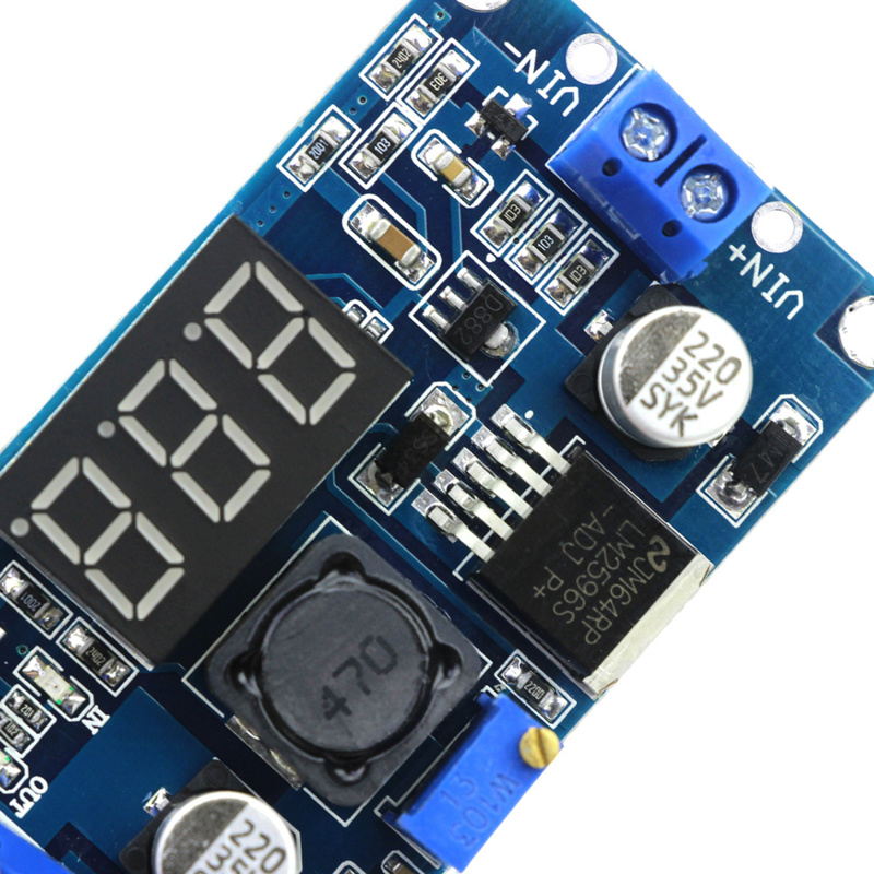 Otronic LM2596S Instelbare Step-Down 4-40V -> 1.25-37V met onboard Voltmeter Display