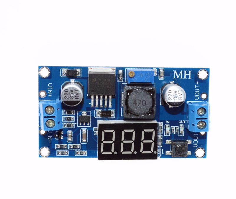 Otronic LM2596S Instelbare Step-Down 4-40V -> 1.25-37V met onboard Voltmeter Display