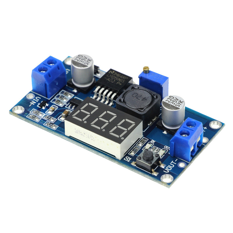 Otronic LM2596S Instelbare Step-Down 4-40V -> 1.25-37V met onboard Voltmeter Display