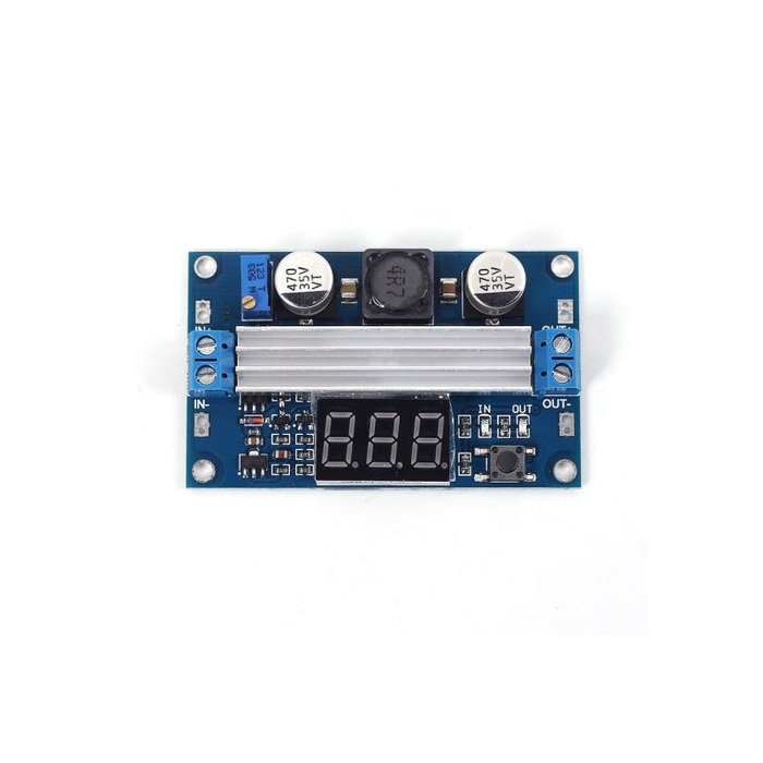 Otronic Einstellbares DC-DC-Hochleistungs-Aufwärtsmodul von 3,0 bis 35 V auf 3,5 bis 35 V, 100 W mit Voltmeter mit digitaler Anzeige
