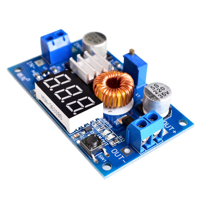 Otronic Convertisseur DC-DC 5A 75W XL4015 Module abaisseur réglable avec voltmètre à affichage