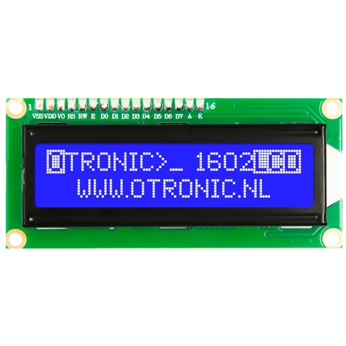 Otronic 1602 LCD blue backlight with I2C pre-soldered