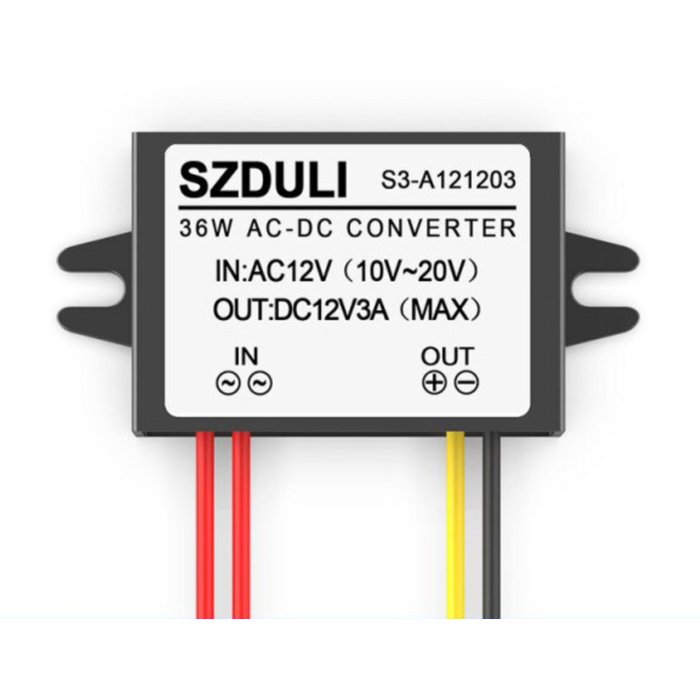 Otronic 12V-20V AC naar 12V DC converter 3A
