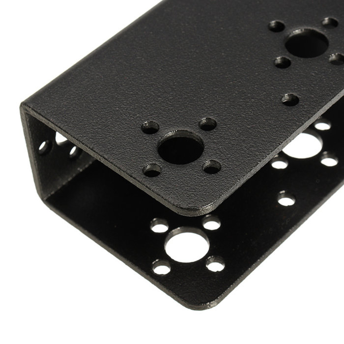 Otronic Support Servo pour Bras Robot / Robot Humanoïde - U, Noir, Aluminium