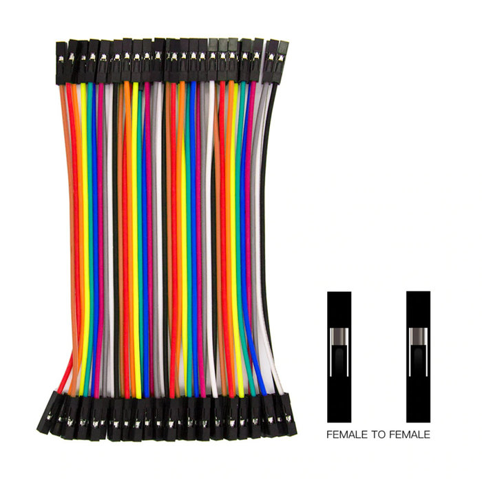 Otronic Dupont Jumper kabels 40 stuks (Female-Female) 40cm draadbruggen voor Breadboard