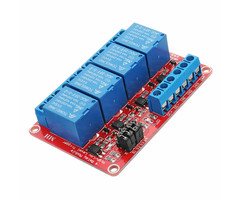 Otronic Relais Module 5v | 4-kanaals rood