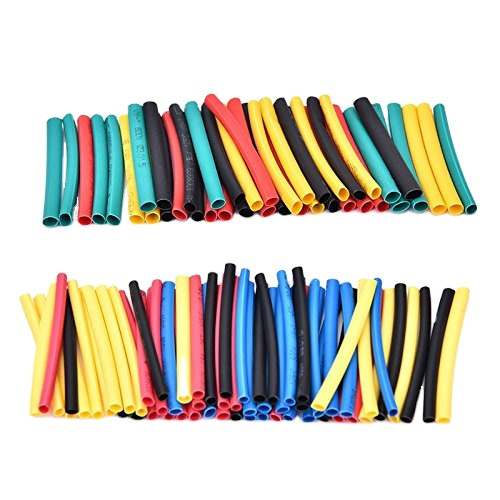 Otronic Assortment of heat shrinkable tubes 2:1 - 328 pieces, 5 colours, 8 diameters