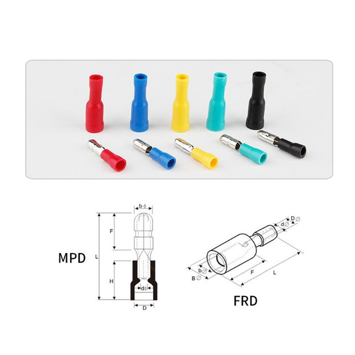 Otronic Sortiment isolierter Kabelschuhe – FRD/MPD2-156