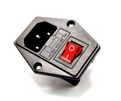 Otronic AC C13 Steckdose mit Sicherungshalter und Schalter