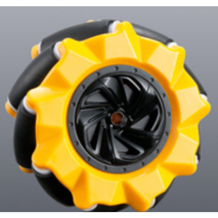 Otronic Mecanum-Rad/Omnidirektionales Rad – 80MM-A Gelb – 2er-Set (L+R)