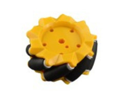 Otronic Mecanum Wiel /Omnidirectioneel Wiel - 80MM-A Geel - set van 2 wielen (1xL+1xR)