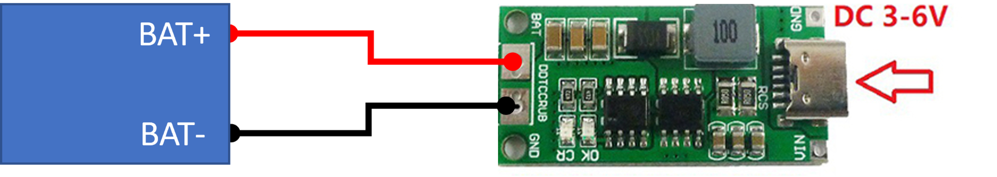 Otronic 3S lithium charger module with USB-C