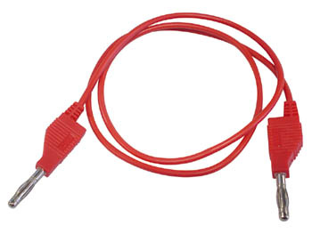 Velleman Cordon de mesure Velleman avec fiches banane moulées par injection de 4 mm, rouge
