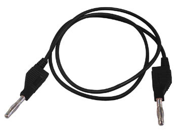 Velleman Cordon de mesure Velleman avec fiches banane moulées par injection de 4 mm, Noir