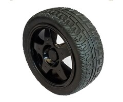 Otronic Wiel met rubber voor robot of smart car Zwart