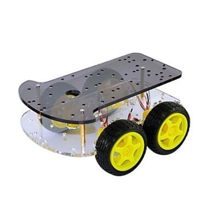 Otronic Chassis met 4 wielen en 4 TT-motoren robot basis DIY