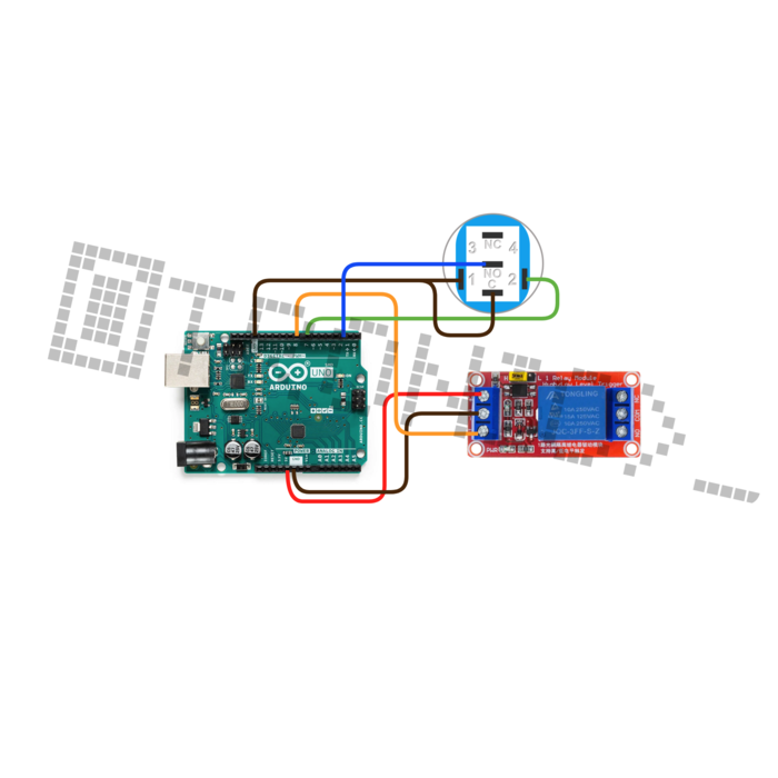 Otronic Push button | Momentary - pulse | 5V LED White | Stainless steel | 12mm