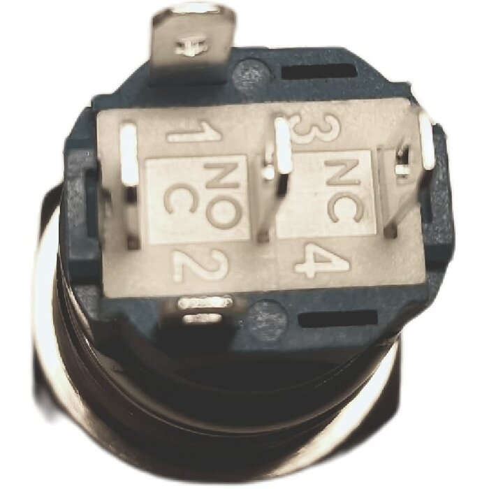 Otronic Bouton poussoir | Moment - impulsion | LED 5V Orange | acier inoxydable | 16mm - Copy