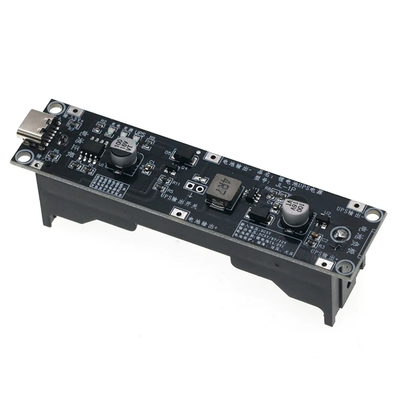 Otronic 18650 Batteriehalter mit Ladegerät und 9V Step-up-Modul (USB-C)