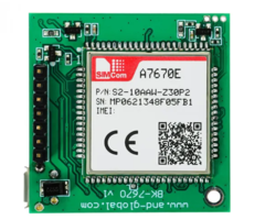 Simcom A7670 SIM 4G LTE Cat 1 and GPS module
