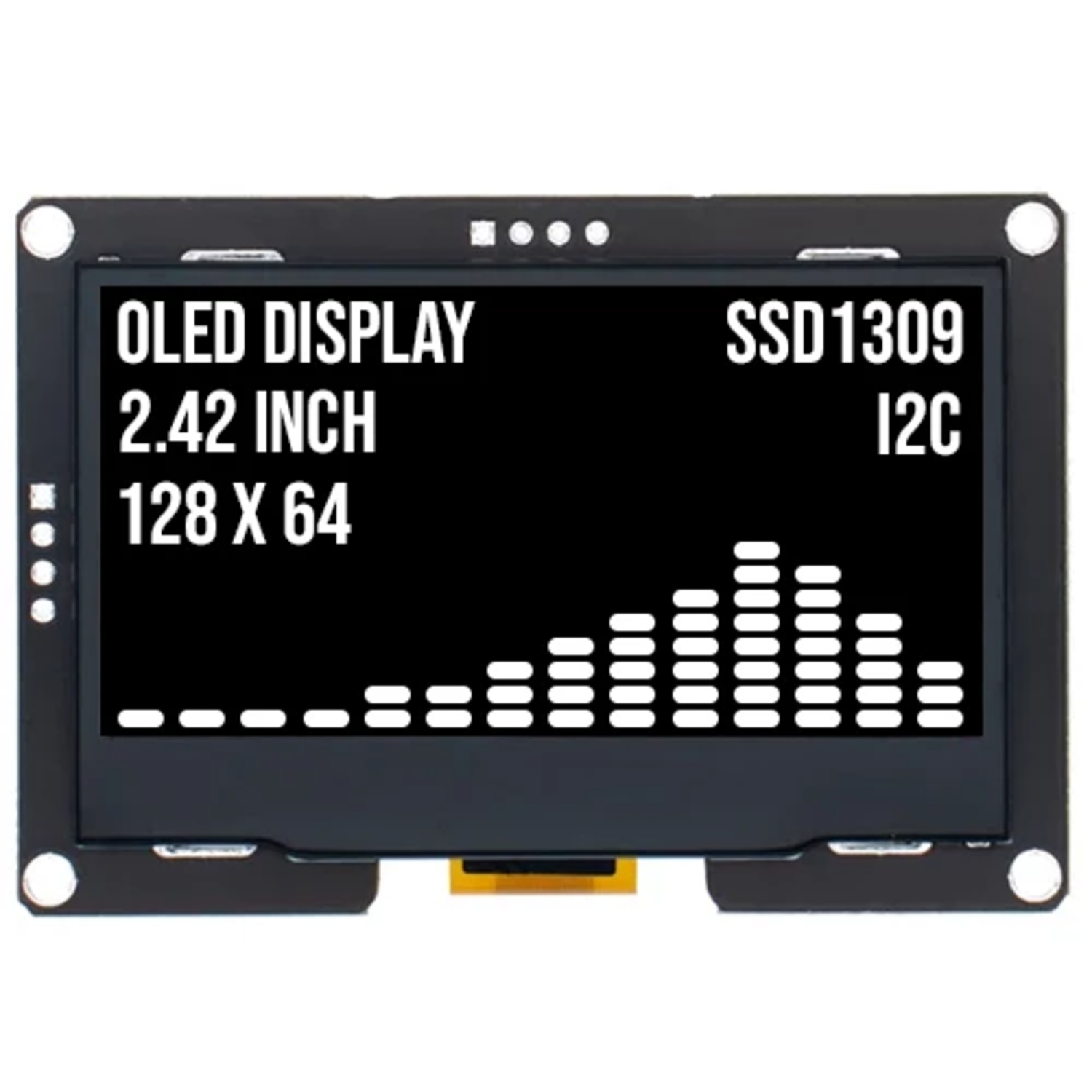DollaTek 2,42 Inch OLED-display – 128x64, I2C, Wit Lettertype, Voor Arduino