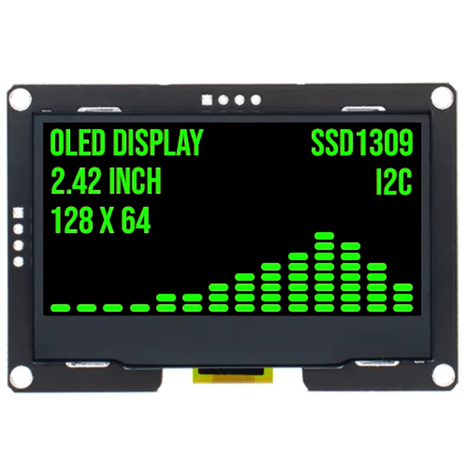 SHMIZZ Module d'écran Blanc OLED 1.54 Pouces 128 * 64 4Pin for