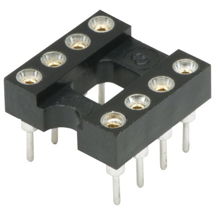 Otronic PCB 8 Way IC Socket Ronde Gaatjes