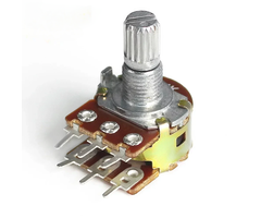Otronic Potentiomètre double 10K linéaire stéréo 6 broches