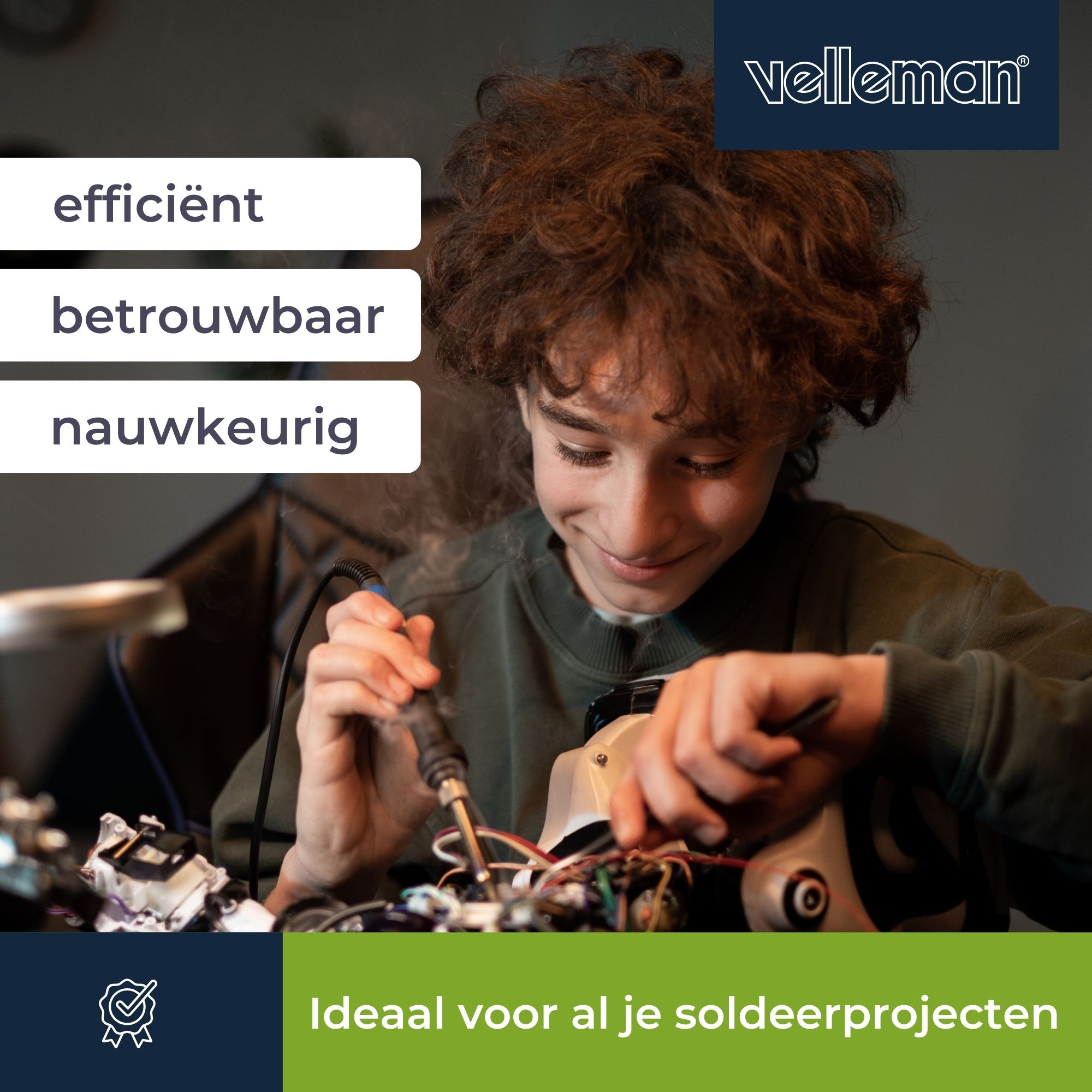 Velleman Velleman Soldering Station 50W - Adjustable Temperature 175°C to 480°C