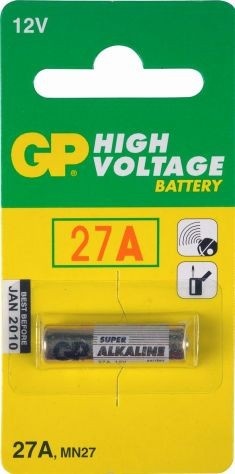 G.P Batterij Rondcell GP27A 12V Mn27 Px27 27A 7.7x28.0Mm