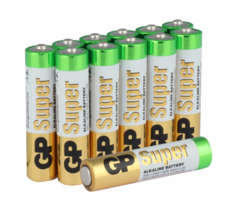 G.P. Alkaline Ultra Batterie LR03 AAA 1.5V Mini Penlite, Verpackung mit 12 Stück
