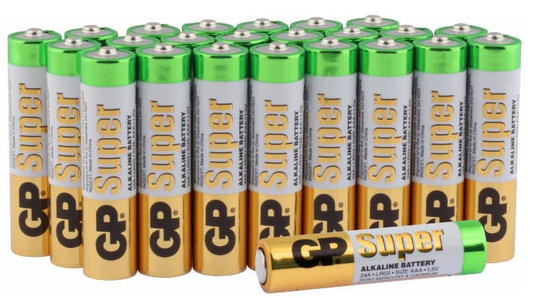 G.P. Alkaline Ultra Battery LR03 AAA 1.5V Mini Penlite Box of 24 pieces