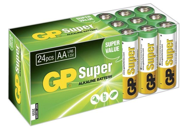G.P Alkaline Ultra Batterie LR06 AA 1.5V Penlite Box a 24 Stück