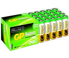 Batterie G.P Alkaline Ultra LR06 AA 1.5V Box de 40 pièces