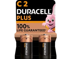 Duracell Plus Alkaline MN1400 C-Zelle 2-Pack LR14