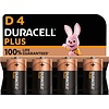 Duracell Plus Alkaline MN1300 D-cel 4-Pack LR20