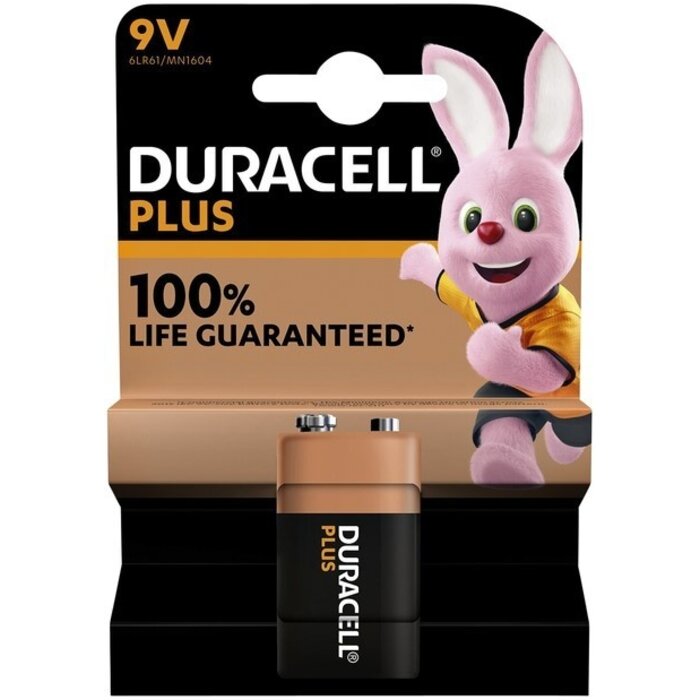 Duracell Plus Alkaline MN1604 9V 1-Pack